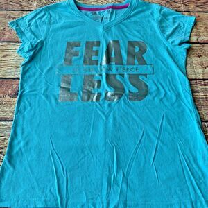 Girl’s Xersion Blue Graphic Shirt XL